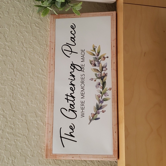 The Gathering Place Where Memories are made wall hanging decorative sign - Picture 1 of 16